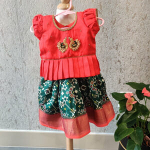 Patola Kids Pavada New Born Pattu Langa New Born Girl Pavada New – Nihira