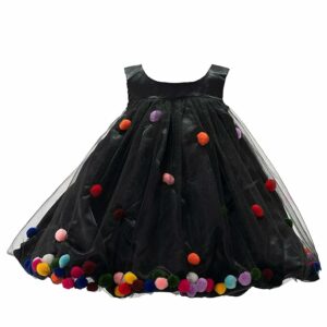Pink Wings Girls Knee Length Dress